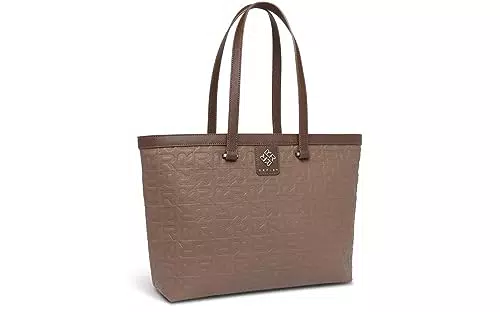 Replay Damen Tote Bag Tasche Groß aus Kunstleder, Braun