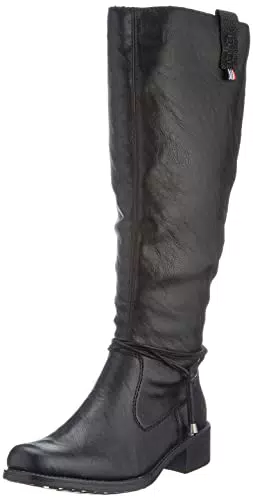 Rieker Damen Z7361 Kniehohe Stiefel, schwarz