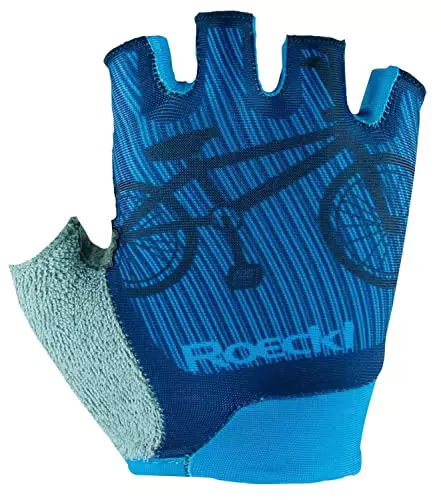 Roeckl Trapani Kinder Fahrrad Handschuhe kurz blau 2023: Größe: 6