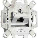 Rutenbeck UAE-Cat6A Up 0 UAE-CAT.6A ISO-8 UP0 136104030 Datendose 1xRJ45 500Mhz Metallisch