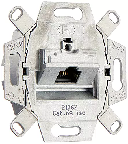 Rutenbeck UAE-Cat6A Up 0 UAE-CAT.6A ISO-8 UP0 136104030 Datendose 1xRJ45 500Mhz Metallisch