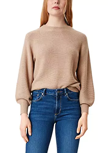 s.Oliver Damen 120.11.899.17.170.2112212 Sweater, Sand Melange