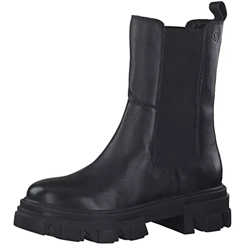 s.Oliver Damen 5-5-25425-29 Chelsea-Stiefel, Black