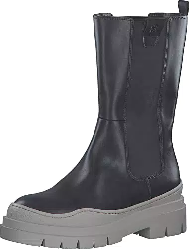 s.Oliver Damen 5-5-25432-29 Chelsea-Stiefel, Black/LT.Grey