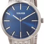 s.Oliver Herren Analog Quarz Uhr mit Titan Armband SO-4241-MQT