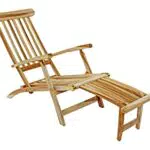 SAM Teak Holz Deckchair, Sonnenliege- Stuhl, verstellbar