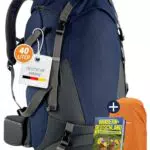 SASMO Wanderrucksack 40l - isoliertes Frontfach & integrierter Kulturbeutel + E-Book
