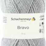 Schachenmayr Bravo, 50G hellgrau meliert Handstrickgarne