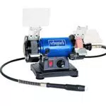 Scheppach Doppelschleifer HG34 inkl. 100-teiliger Zubehörkoffer