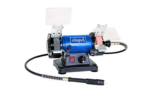 Scheppach Doppelschleifer HG34 inkl. 100-teiliger Zubehörkoffer