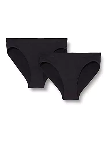 Schiesser Mädchen Slips Unterwäsche, schwarz, 164