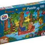 Schmidt Spiele 56313 Die Maus, Im Dschungel, 100 Teile Kinderpuzzle