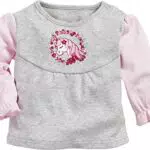 Schnizler Baby-Mädchen Sweat-Shirt Interlock Einhorn Langarmshirt