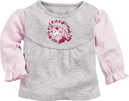 Schnizler Baby-Mädchen Sweat-Shirt Interlock Einhorn Langarmshirt