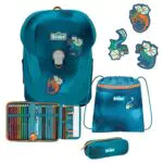 Scout Sunny II Schulranzen-Set 4-tlg. Exklusiv Superflash Seadragon 2023