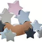 Selecta 64020 Stars Sternenhimmel, Bellybutton, Stapelspielzeug aus Holz