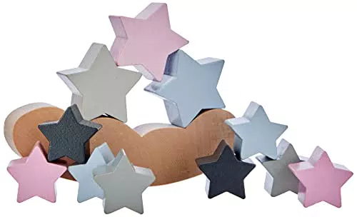 Selecta 64020 Stars Sternenhimmel, Bellybutton, Stapelspielzeug aus Holz