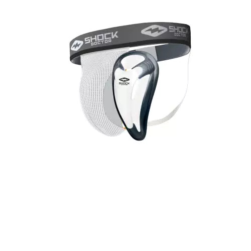 Shock Doctor - Protective Moustache - BioFlex - Adult Male - Hodenschutz - Komfortabel und sicher - Boxen - Kampfsport - MMA - Hockey