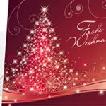 SIGEL DS019 rote Weihnachtskarten, Set mit Umschlag