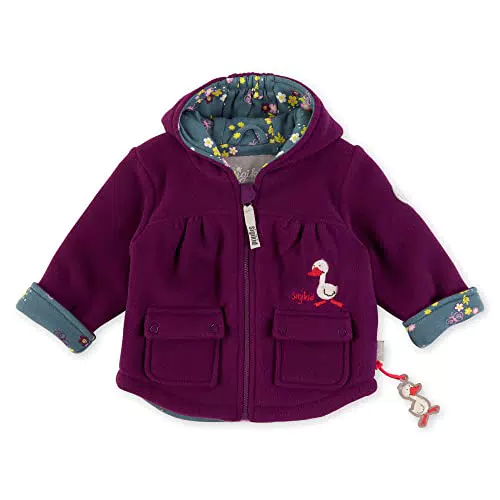 Sigikid Baby-Mädchen Kapuze Fleecejacke, lila, 86