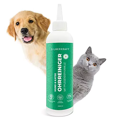 Silberkraft Ohrreiniger für Hunde und Katzen, Ohrenpflege