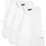 Sivvan Unisex Schürze - Verstellbare Taillengurte, 2 Fronttaschen - S87003 - White
