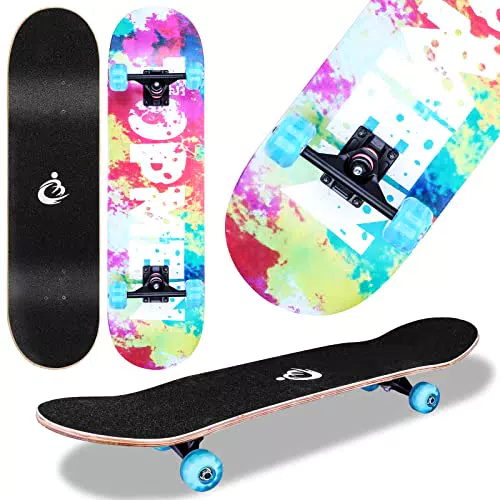 Skateboard für Anfänger, Skateboard Kinder Mädchen Anfänger