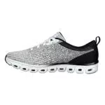 Skechers Damen 104325 WBK Sneaker, White Black Knit/White Trim