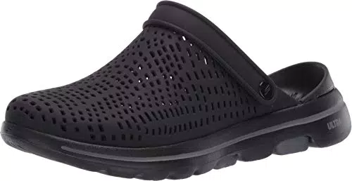 Skechers Damen Go Walk 5 Astonished Sandalen, Black Synthetic