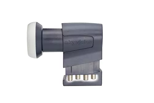 SKY VISION Quattro-LNB, Satelliten universal LNB für Multischalter inkl. Wetterschutzgehäuse