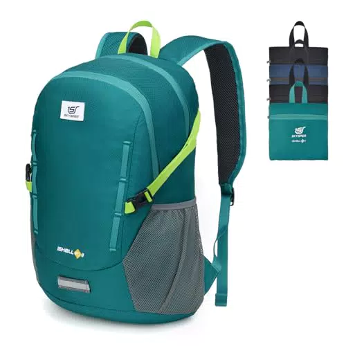 SKYSPER 20L Faltbarer Rucksack Herren Daypack Tagesrucksack Travel Backpack für Outdoor Ausflüge Städtetrips