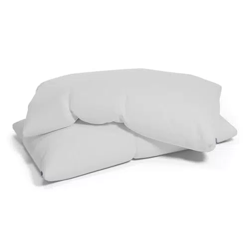 SLEEPWISE 2er Set Premium Kissenbezug 40 x 80 cm, ÖKO-TEX Kopfkissenbezug mit verdecktem Reißverschluss