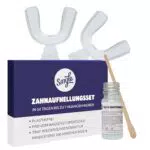 SMYLE Teeth Whitening Bleaching Kit - Zahnaufhellung bis zu 7 Nuancen Weißer - Premium Natürliche Inhaltsstoffe - Frei von Plastik
