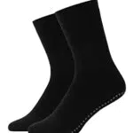 Snocks 2er Pack Stoppersocken Yoga Socken Damen 39-42 Pilates Haussocken Damen Yogasocken ABS Socken Damen Schwarz 39-42 Antirutschsocken Damen Rutschfeste Socken mit Noppen