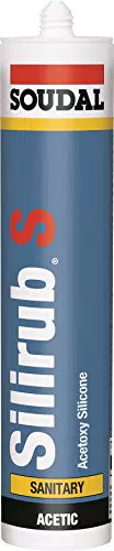 Soudal Silirub S 300ml Kartusche Sanitär- und Bau Silikon Dichtstoff Transparent dauerelastisch farbecht sehr gute Verarbeitung