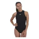 Speedo Damen Essential Hydrasuit Flex Schwimmanzug, Schwarz