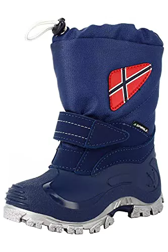 Spirale Morten Kinder Mädchen Jungen Winterstiefel Snowboots blau