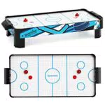 Sportime Airhockey Tischauflage Set, Mobiles, klappbares Air-Hockey Tischspiel mit Luft Gebläse