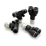 SRJQXH 4 Stück 6mm 1/4 Pneumatikverbinder, Zwei Modelle Pneumatische Schnellkupplung