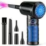 Staubgebläse Elektrische Druckluftspray, 3-Gang 91000 U/min Tastatur Reinigung Luftspray mit 7600mAh Akku