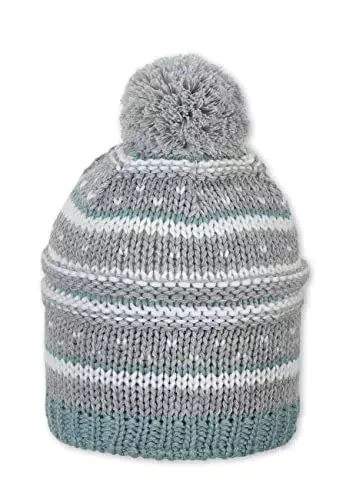 Sterntaler Baby - Mädchen Mütze Baby Bommelstrickmütze Mustermix