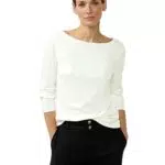 STREET ONE Damen A320502 Shirt, Off White, 42