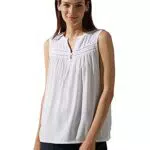 STREET ONE Damen A344063 Blusentop, White, 38