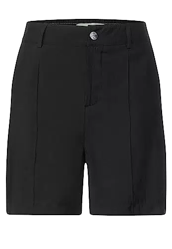 STREET ONE Damen A376632 Bermuda Mit Hohem Bund, Schwarz