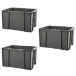 Sundis 3er set MASTER BOX, 45L - Modular und stapelbar - Anthrazitgrau