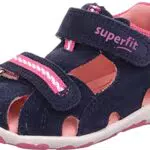 Superfit Mädchen Fanni Sandalen, Blau Rosa 8000