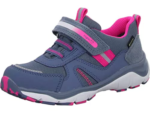 Superfit Mädchen Sport5 Sneaker, Blau Pink 8030