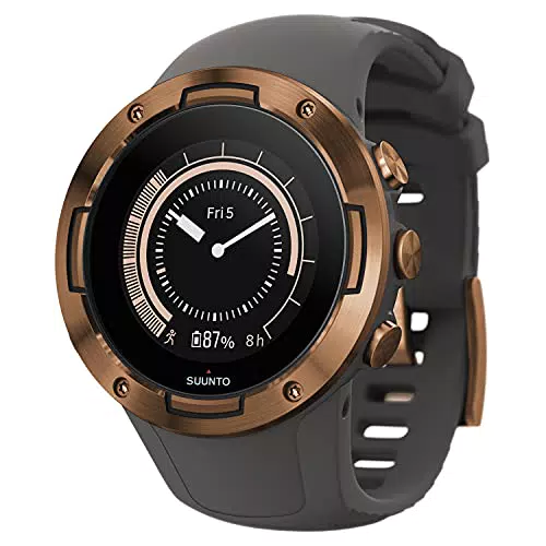 Suunto 5 Sports Watch, Graphite Copper, One Size
