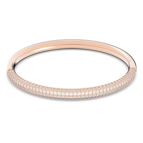Swarovski Stone Armreif, Weiss, Roségold-Legierungsschicht