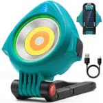 SYLSTAR Arbeitsleuchte Akku mit Solar, Superheller 750LM LED Strahler COB Werkstatattlampe Wiederaufladbare und Taschenlampe
